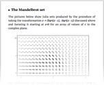 The Mandelbrot set