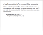 Implementation [of network cellular automata]