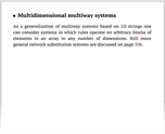 Multidimensional multiway systems