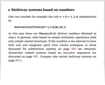 Multiway systems based on numbers