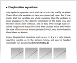 Diophantine equations