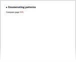 Enumerating patterns