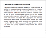 Relation to 2D cellular automata