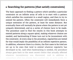 Searching for patterns [that satisfy constraints]