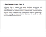 Subclasses within class 4