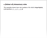 [Subset of] elementary rules