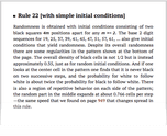 Rule 22 [with simple initial conditions]