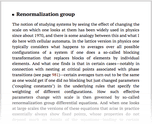 Renormalization group