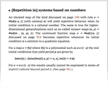 [Repetition in] systems based on numbers