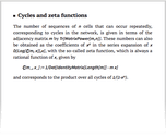 Cycles and zeta functions