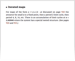 Iterated maps