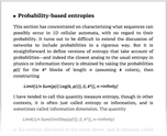 Probability-based entropies