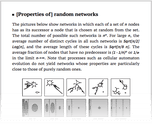 [Properties of] random networks