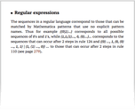 Regular expressions