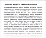 Temporal sequences [in cellular automata]