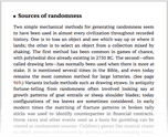 Sources of randomness