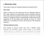 Electronic noise