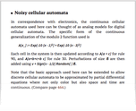 Noisy cellular automata