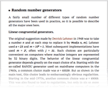 Random number generators