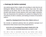 Isotropy [in lattice systems]