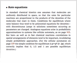 Rate equations