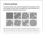 Discrete packings