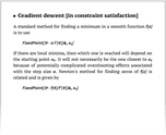 Gradient descent [in constraint satisfaction]