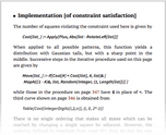 Implementation [of constraint satisfaction]