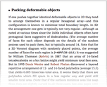 Packing deformable objects