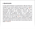 Quasicrystals