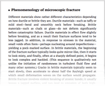 Phenomenology of microscopic fracture