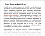 Chaos theory and turbulence