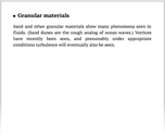 Granular materials