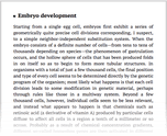 Embryo development