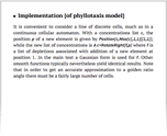 Implementation [of phyllotaxis model]