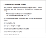 Intrinsically defined curves