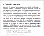 Parameter space sets