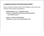 Implementation [of patterning model]