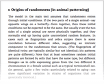 Origins of randomness [in animal patterning]