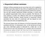 Sequential cellular automata