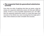 The sequential limit [in generalized substitution systems]