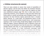 Cellular structures [in nature]