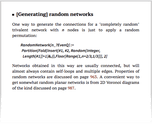 [Generating] random networks