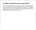 Number of [possible network] replacements