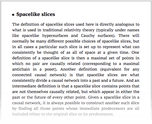 Spacelike slices