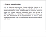 Charge quantization