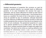 Differential geometry