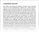Hyperbolic networks