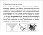 Random causal networks