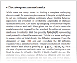 Discrete quantum mechanics